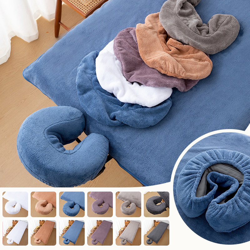 Spa Wellness And Beauty - Lenzuola in pile corallo per lettini